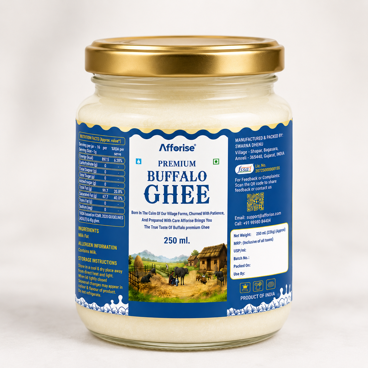 Buffalo Ghee (250 ml)