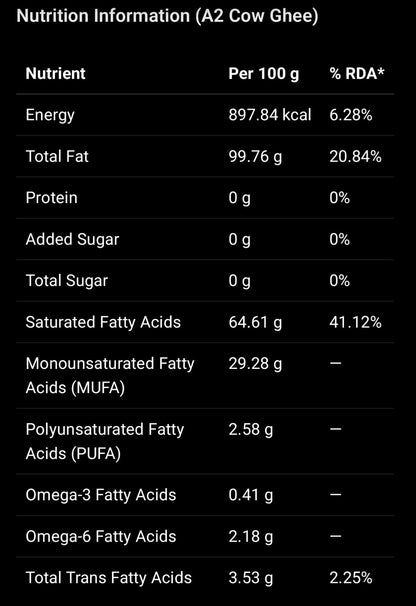 A2 Cow Ghee (1 ltr)