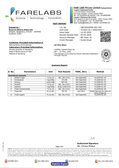 A2 Cow Ghee (1 ltr)