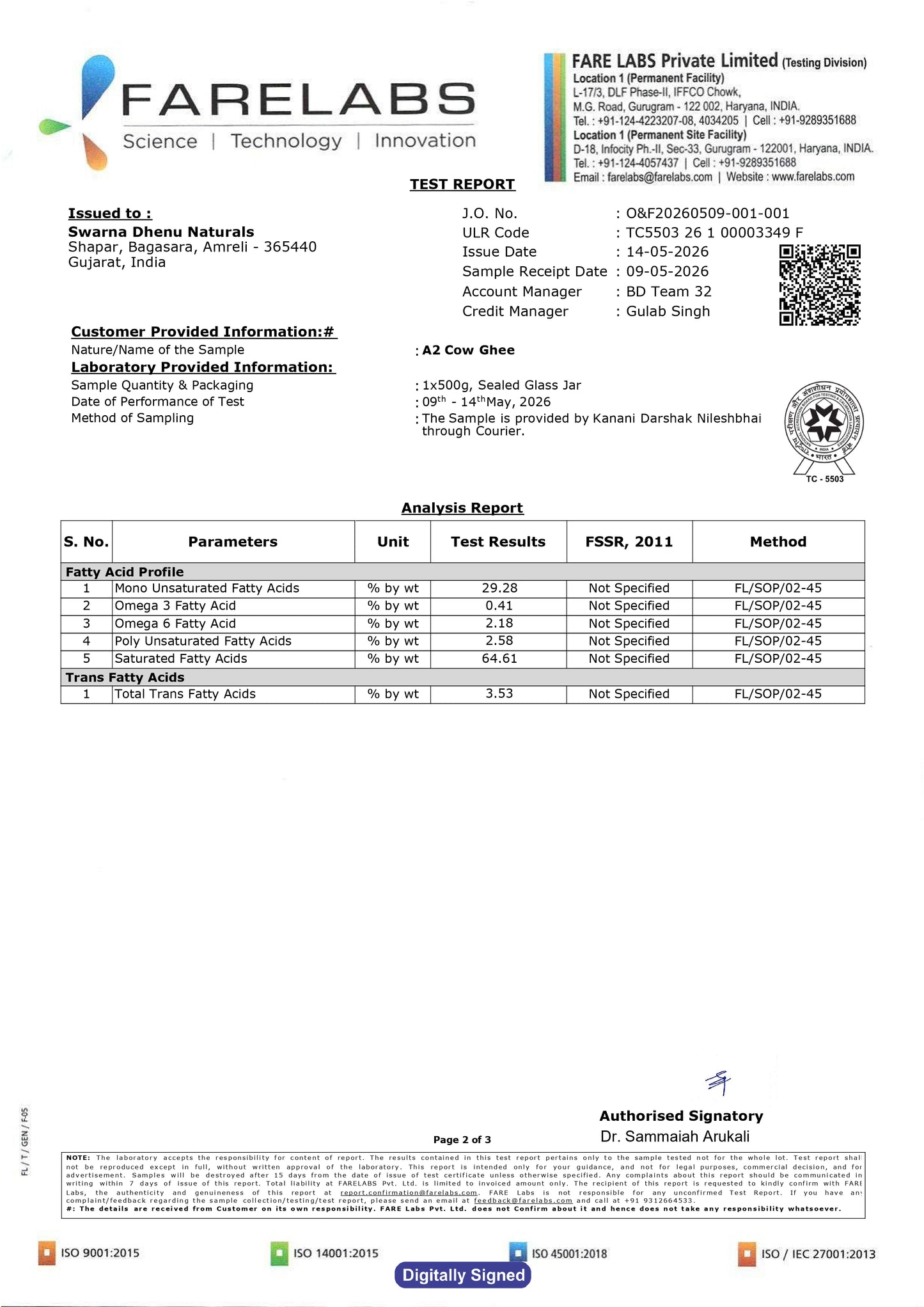 A2 Cow Ghee (1 ltr)